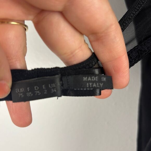 La Perla Silk Bodysuit with Lace and Velvet Detail size 2 (34 US) - Picture 7 of 11